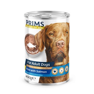 PRIMS FOR ADULT DOGS PATE WITH SALMON 400 GR