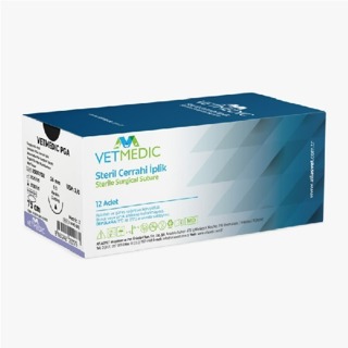 VETMEDİC PGA NO:5/0 16 MM 1/2 YUVARLAK 75 CM