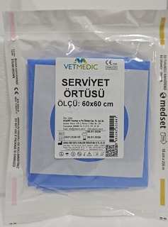 VETMEDİC SERVİYET ÖRTÜSÜ 60x60 CM 