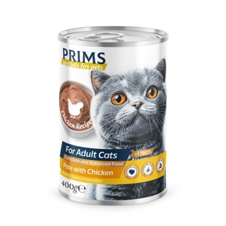 PRIMS FOR ADULT CATS PATE WITH CHICKEN 400 GR